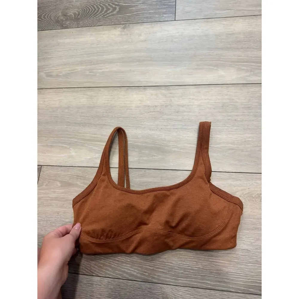 PTULA Burnt Orange  Scoop neck sports bra size M